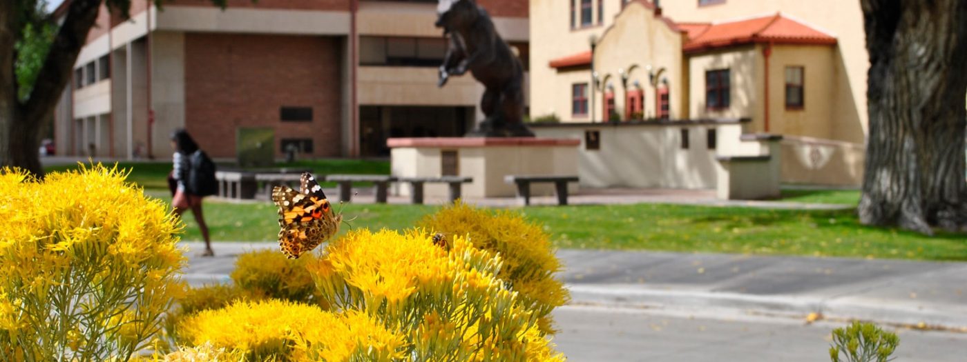 Rex Activity Center Old Mose with fall flowers