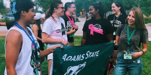 new Adams State students at new student orientation
