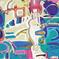 Süßkeiten, abstract acrylic on canvas by Mark Brasuell