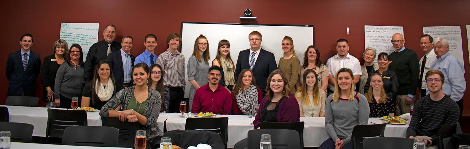 Adams State board of trustees and student porter scholars