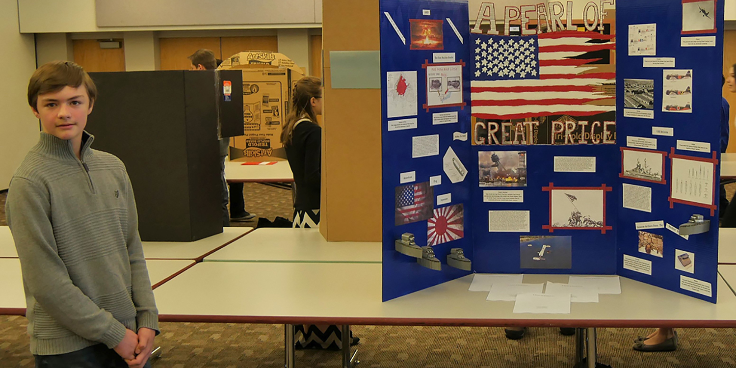 Austin Stockebrand, Sangre de Cristo Undivided School, took first place with his Junior Individual Exhibit