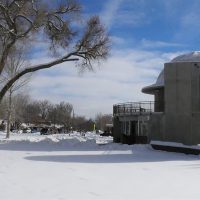Zacheis Planetarium in the snow