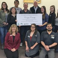 Adams State students and staff with TSJC students and staff and Conejos County Commissioners