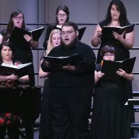 Skye Montoya and other choir members