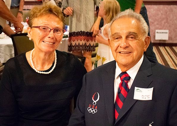 Adams State President Cheryl Lovell and Dr. Joe I. Vigil