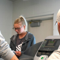 fitness testing in kinesiology lab