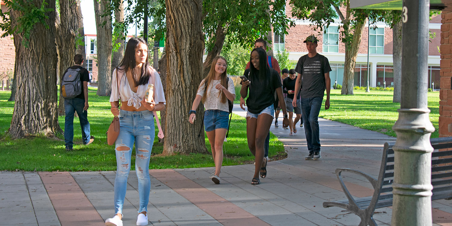 ASU students walking to class
