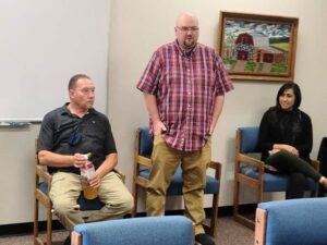 Jason Medina, Jeremy Elliott, Ashley Maestas at San Luis Open House