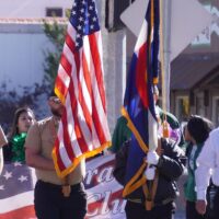 Adams State veterans in parade