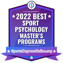 2022 Best Sport Psychology Master's Programs badge
