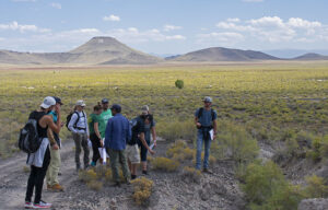 geoscience students on a field trip in the San Luis Valley
