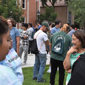 group of people on campus