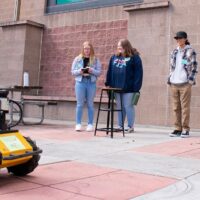 Adams State professor demonstrates robot skills
