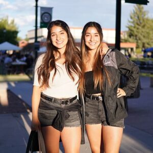 two people on campus