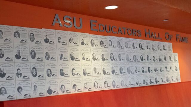 Adams State Educators Hall of Fame Wall
