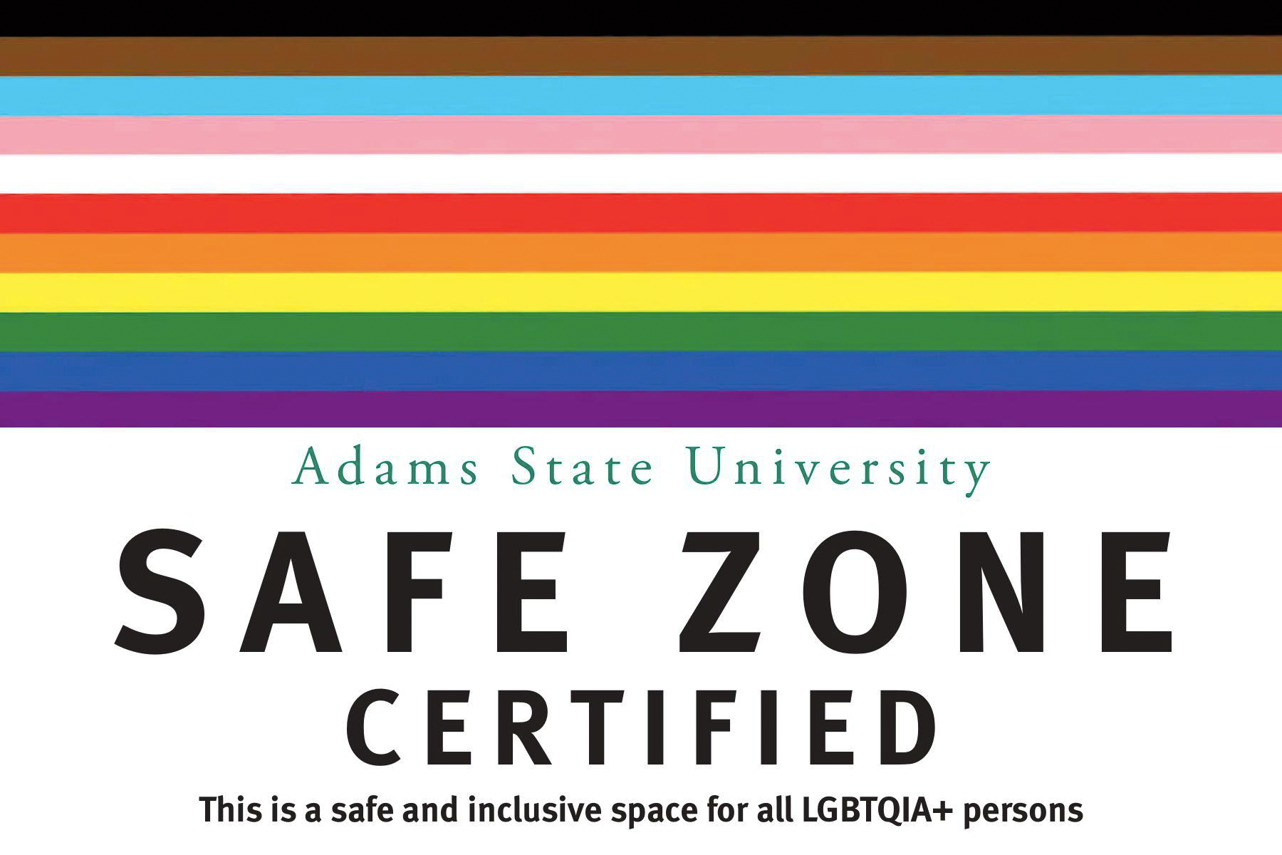 Safe Zone Trained Adams State Employees LGBTQ+ Adams State University