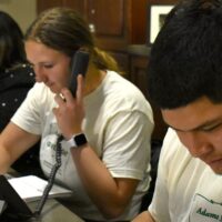 Adams State Gives Day Edith Arias, Stephanie Framel, Omar Hernandez