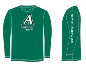 A Adams State Alumni Homecoming 2023 Green long-sleeve t-shirt