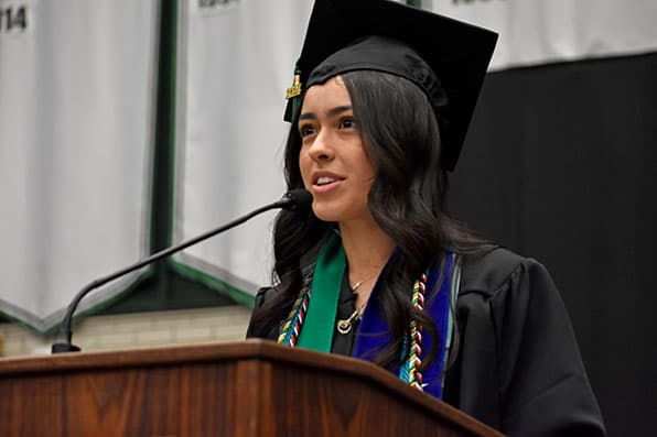 Jovanna Arroyo, Adams State University 2024 Spring Commencement Ceremony