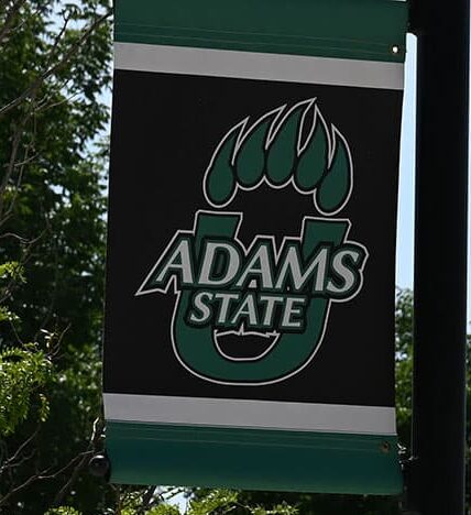 Adams State University campus UPaw logo banner