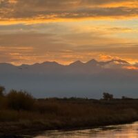 Rio Grande at Sunrise in Alamosa Riparian Park