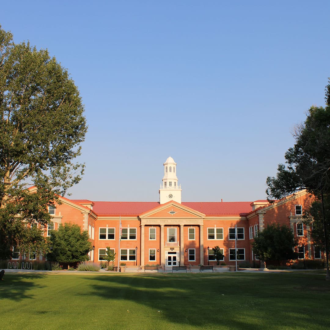 Adams State University Richardson Hall in summer