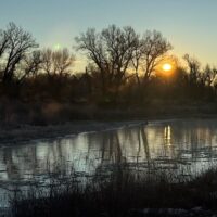 Rio Grande in late fall Alamosa Colorado