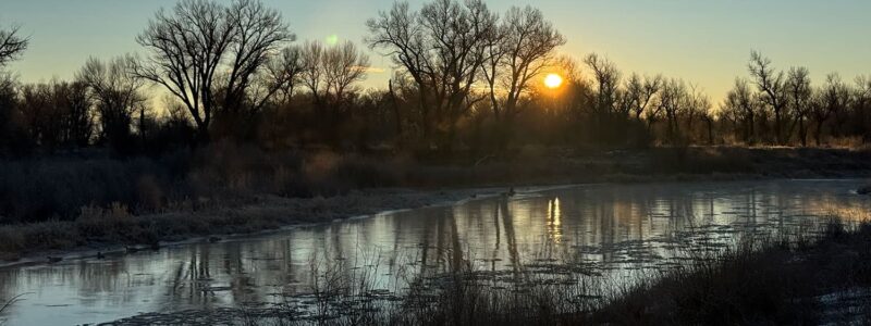 Rio Grande in late fall Alamosa Colorado