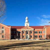 Adams State University Richardson Hall in winter