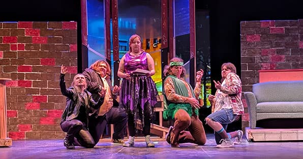 Adams State University Theatre Production Airness rehearsal