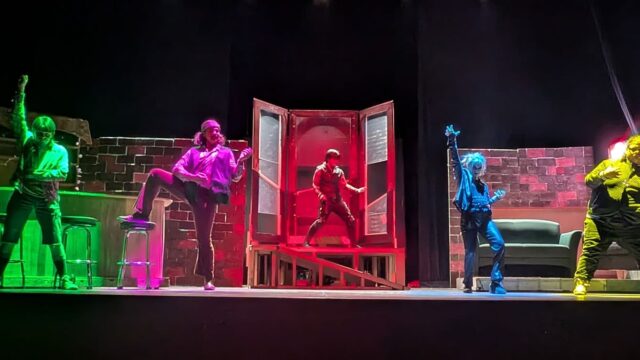 Adams State University Theatre Production Airness rehearsal