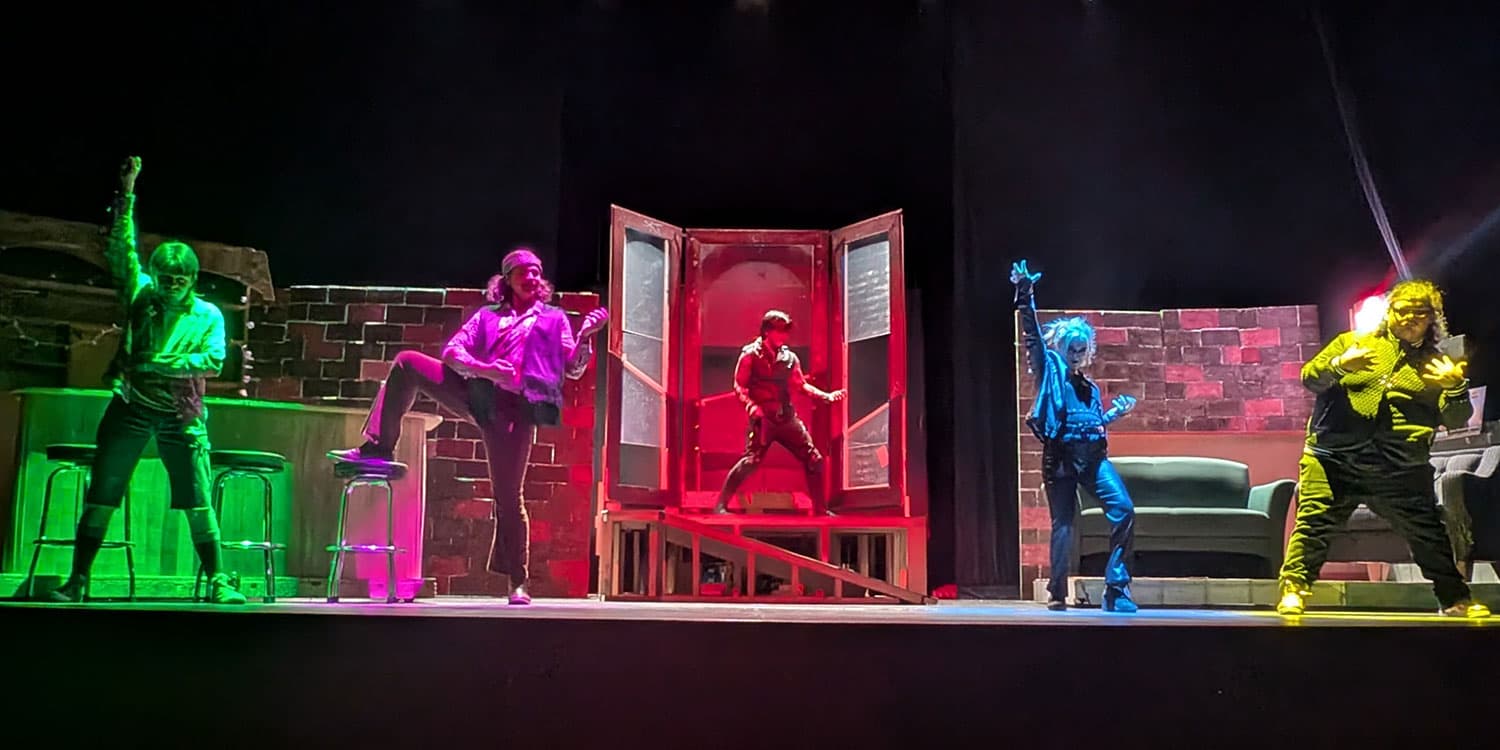 Adams State University Theatre Production Airness rehearsal