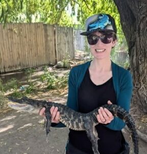 Chelsea Oden at Colorado Gators Reptile Park