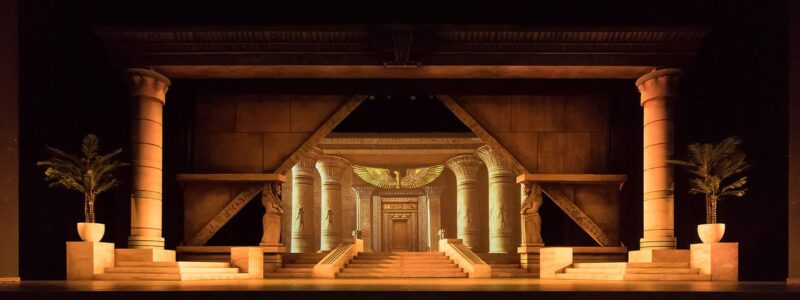 Aida with Scenic Design by: Sean McClelland. Photography by: Lance W. Ozier