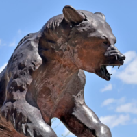 Adams State University Mascot Old Mose Sculpture