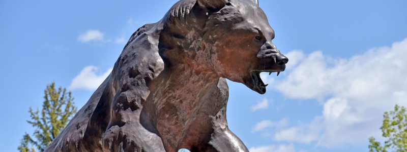 Adams State University Mascot Old Mose Sculpture