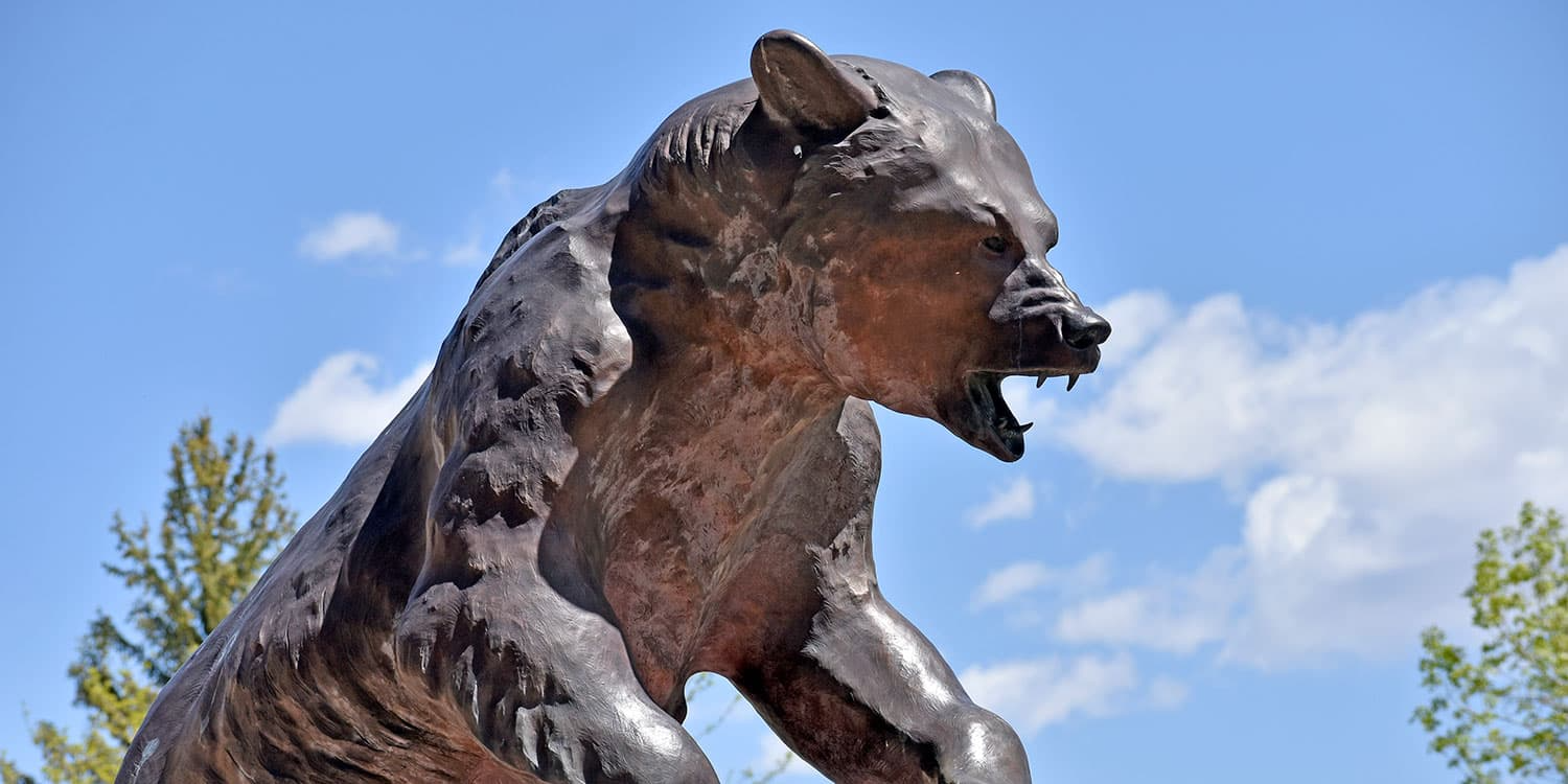 Adams State University Mascot Old Mose Sculpture