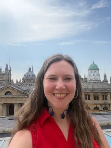 Jessica Brown at Oxford University in July of 2026